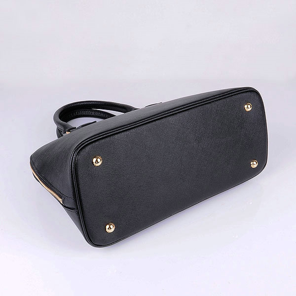 2014 Prada Saffiano Calf Leather Two Handle Bag BL0837 black